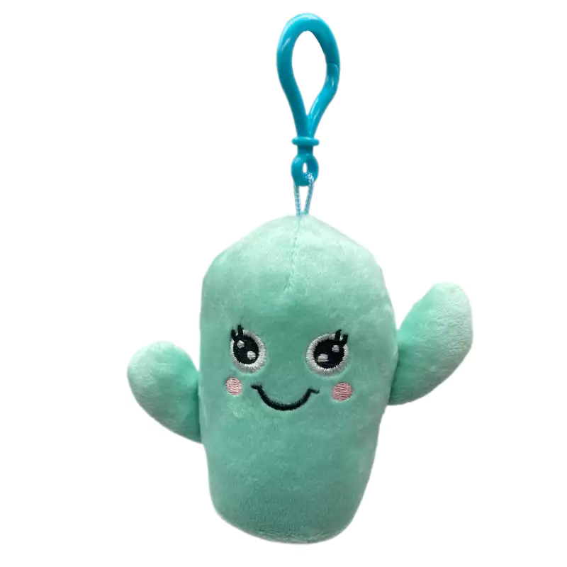 Porte-clés en peluche mignon cactus de verdure