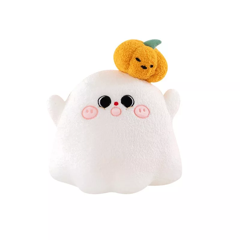 Jouets en peluche d'Halloween étirés par fantôme blanc Jouets en peluche d'Halloween étirés par fantôme blanc